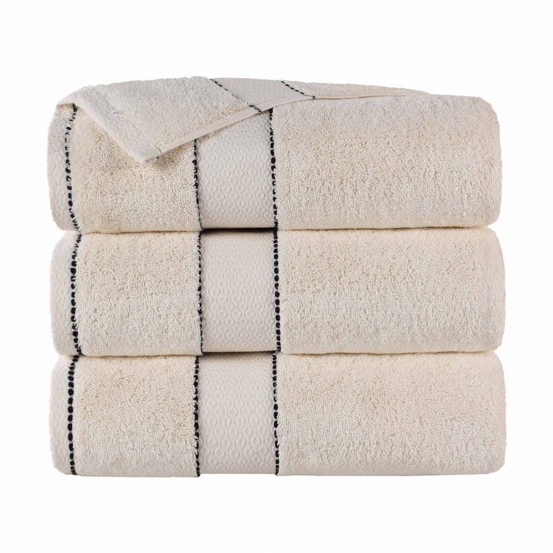 Cotton Heavyweight Ultra-Plush Luxury Bath Towel Set of 3 by Blue Nile Mills, 1 of 9