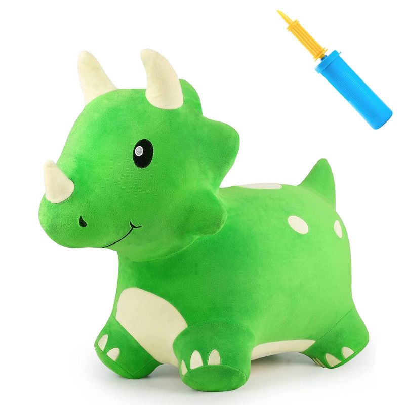 iPlay, iLearn Bouncy Triceratops Bouncy Pals Hopping Animal, 1 of 9
