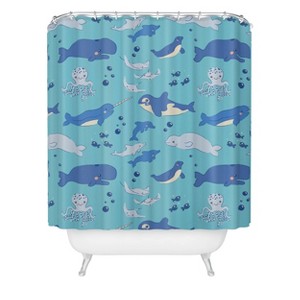 Deny Designs Kids' Carriecantwell Sweet Sea Life Shower Curtain - 1 of 3