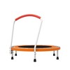 NAYSAYE Trampoline 36 Inch for Kids Ages 1 to 6 Indoor Outdoor Trampoline with Handle for Fun and Fitness, Orange, 36.00"*36.00"*30.30" - 3 of 4