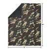 Sweet Jojo Designs Boy Baby Security Blanket Woodland Camo Green Black and Brown - image 4 of 4