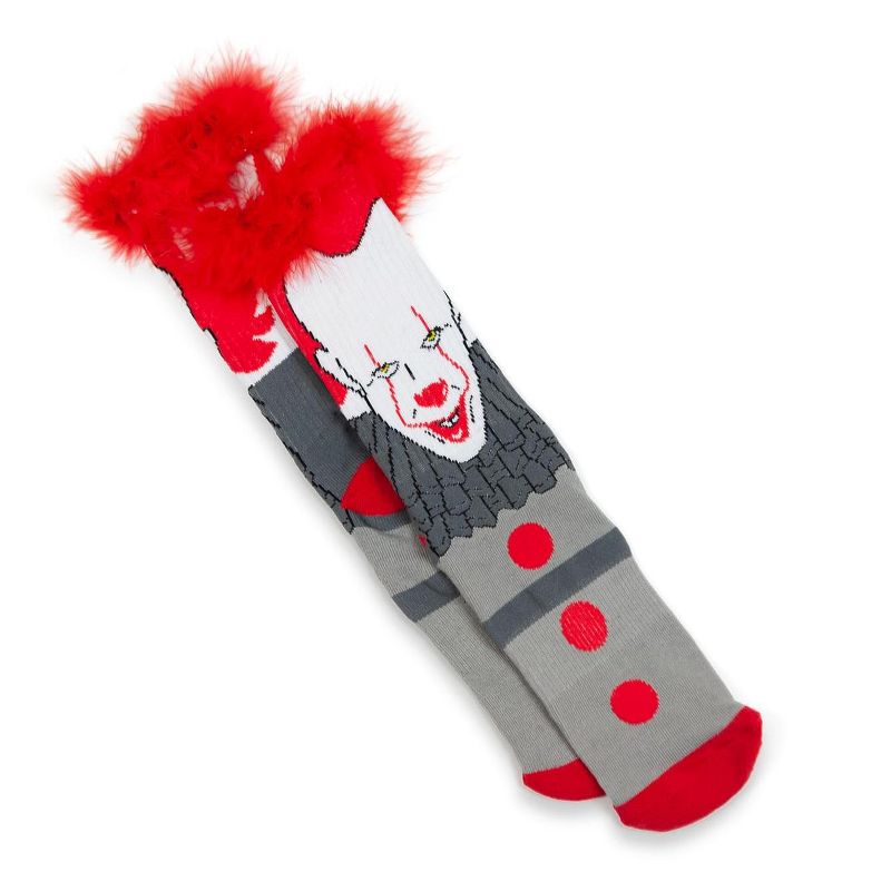 Hypnotic Socks IT Pennywise Athletic Crew Socks - Tube Socks for Adults with 3D Print - 1 Pair, 3 of 8