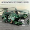 SYNCFUN 10-in-1 Military Helicopter Toys Set with Light, Sound, Trucks, Boat, Bike, Army Men, Weapons - Kids Gifts - 3 of 4