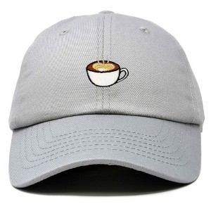 Dalix Cappuccino Embroidered Coffee Brew Cotton Dad Hat Baseball Cap Womens - 1 of 4