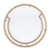 Aiden Lane Set of 2 Emma Glam Nesting Cocktail Table Gold: Round, Tempered Glass, Powder-Coated Steel Frame - image 3 of 4