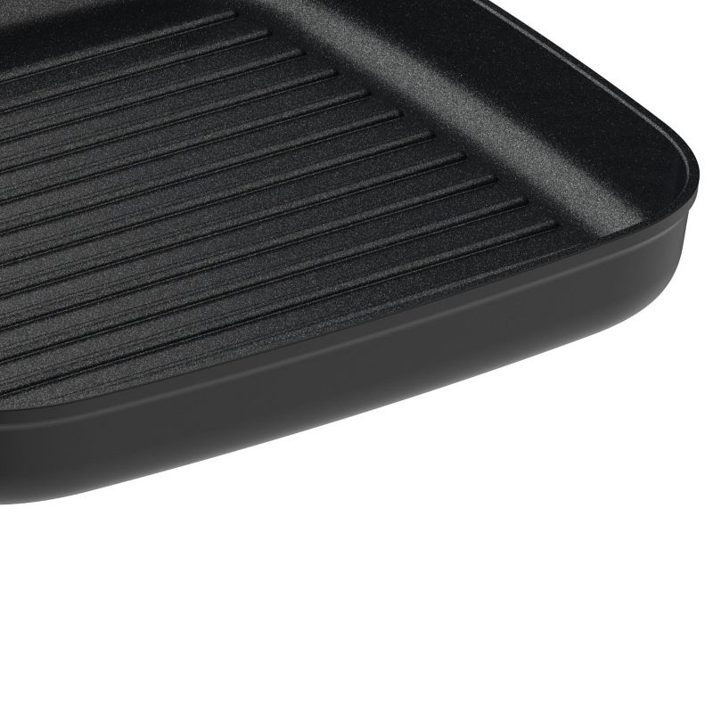 BergHOFF Graphite Non-stick Ceramic Grill Pan 11", Sustainable Recycled Material, 3 of 5