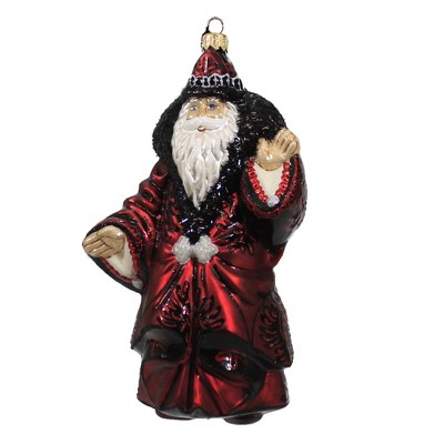 Holiday Ornament 7.0" Winter Wonderland Ornament Christmas Couture Santa  -  Tree Ornaments