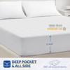 Itopfox Quilted Cotton Heated Mattress Pad with 10 Heat Settings, Dual Controller & Auto Shut Off, Moisture Wicking for Enhanced Sleep Comfort - 2 of 4
