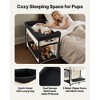 VEVOR Elevated Lounge Pet Bed, Foldable Bunk Dog Bed with 600D Oxford Cloth and Dutch Velvet, Portable Raised Cot, L, Beige - 4 of 4