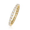 Ross-Simons 1.25 ct. t.w. CZ Eternity Band in 14kt Yellow Gold - 3 of 4
