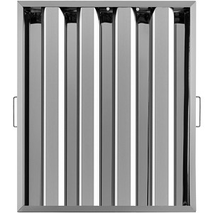 VEVOR Pack of 6 Hood Filters 19.5W x 24.5H Inch, 430 Stainless Steel 4 Grooves Commercial Hood Filters, Range Hood Filter, Silver - 1 of 4