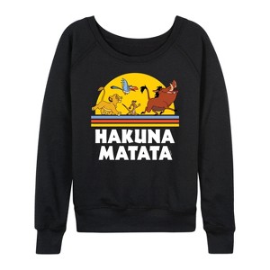 Women's - Disney - Hakuna Matata Lightweight French Terry Slouchy - 1 of 4