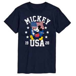 Men's - Disney - Mickey Mouse USA Flag 1928 Short Sleeve Graphic T-Shirt - 1 of 4