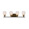 Artcraft Lighting Nelson 4 - Light Vanity in  Brass/Black - 3 of 4
