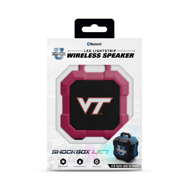 NCAA Virginia Tech Hokies LED ShockBox Bluetooth Speaker, 3 of 5