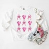 Simply Sage Market Women's Graphic Sweatshirt Coquette Breast Cancer Collage - 3 of 4