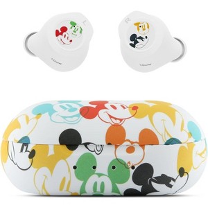 Disney Mickey Mouse Wireless Earbuds Bluetooth Headphones with Charging Case, Mickey Mouse Gifts For Women and Men, Multi-color - 1 of 1