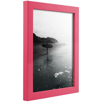 Raspberry Pink 4x6 Solid Wood Wall Picture Frame