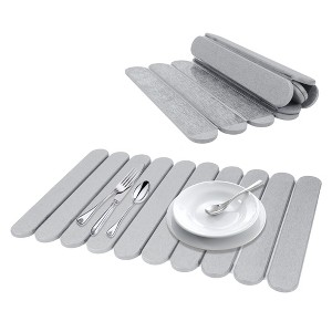 REGALWOVEN Foldable Diatomaceous Stone Dish Drying Mat, Quick Dry Dish Drying Mats for Kitchen Counter, Dishes, Cups, and Utensils - 1 of 4