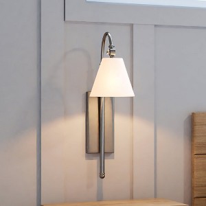 Urban Ambiance Luxury New Traditional Wall Sconce,  25''H x 7''W,  Brushed Nickel Finish, ULB2053 - 1 of 4