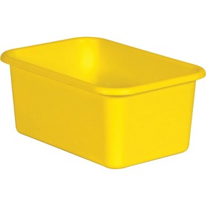 Teacher Created Resources Yellow Small Plastic Storage Bin (Pack of 6) - 1 of 1