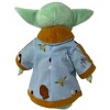 Mandalorian Yoda The Child Star Wars Light Blue Robe With Star Wars Character Print - 4 of 4