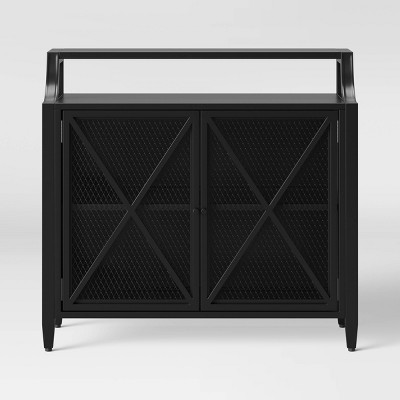 target black cabinet