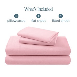 100% Cotton Flannel Sheet Set by Bare Home - 1 of 4