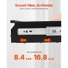 VEVOR 26" Wide Under Desk Drawer Slide Out, Under Desk Mounted Pull-out Drawer Attachment, Hidden Desktop Storage Organizer, 29x9x4 in, Black - 4 of 4