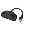 Kasa Smart Outdoor Smart Plug KP400 Smart Home Wi-Fi Outlet Black Manufacturer Refurbished - 2 of 4