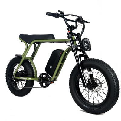 Motorcycle-Style Electric Bicycle - Electric Commuter Bike, Electric City Bike, Eco Friendly Bike, Electric Pedal Bike, and Battery Powered Bike