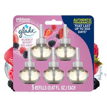 Glade PlugIns Scented Oil Air Freshener Refill - Bubbly Berry Splash - 3.35oz/5pk