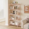 SEVOBAL Utility Storage Shelves Five Layer Display Stand Adjustable Feet for Home and Commercial Spaces, Pink, 29.92"*14.17"*7.08" - 4 of 4