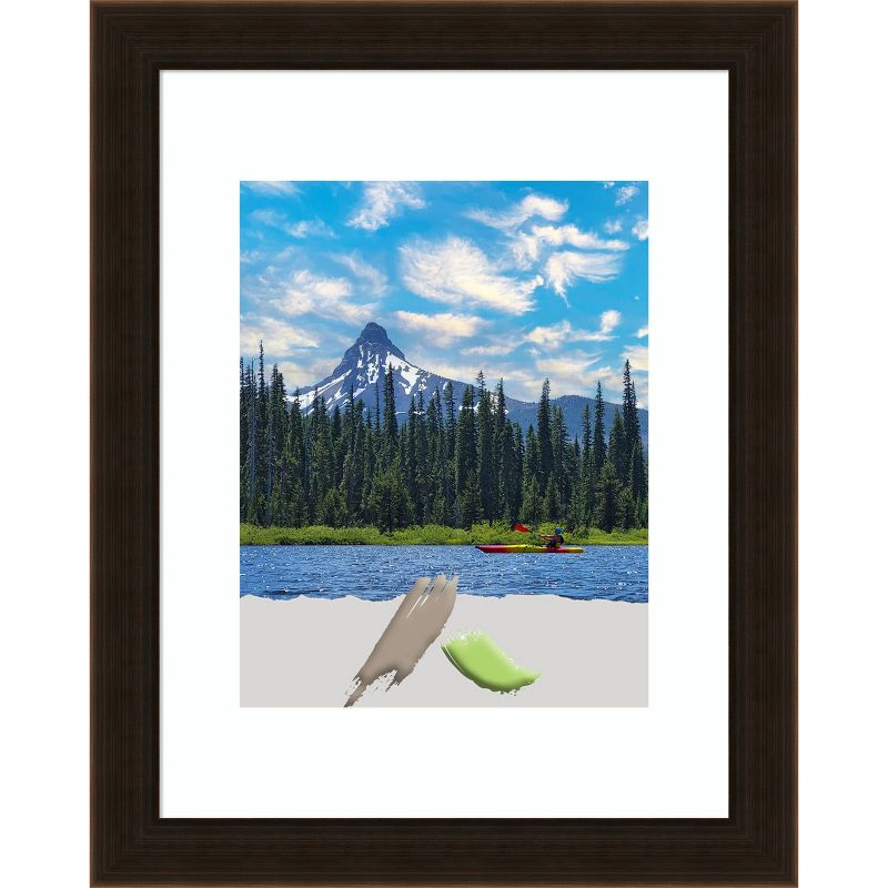 Amanti Art Espresso Brown Wood Picture Frame, 1 of 11