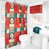 The Lakeside Collection Gingerbread Patchwork Bath Collection - Shower Curtain 1 Pieces - 3 of 3