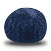 CAVINAS Faux Fur Bean Bag Chair, 4Foot Cozy and Stretchable Fabric Lounger for Children and Adults, Filled with Shredded and Memory Foam - 2 of 4