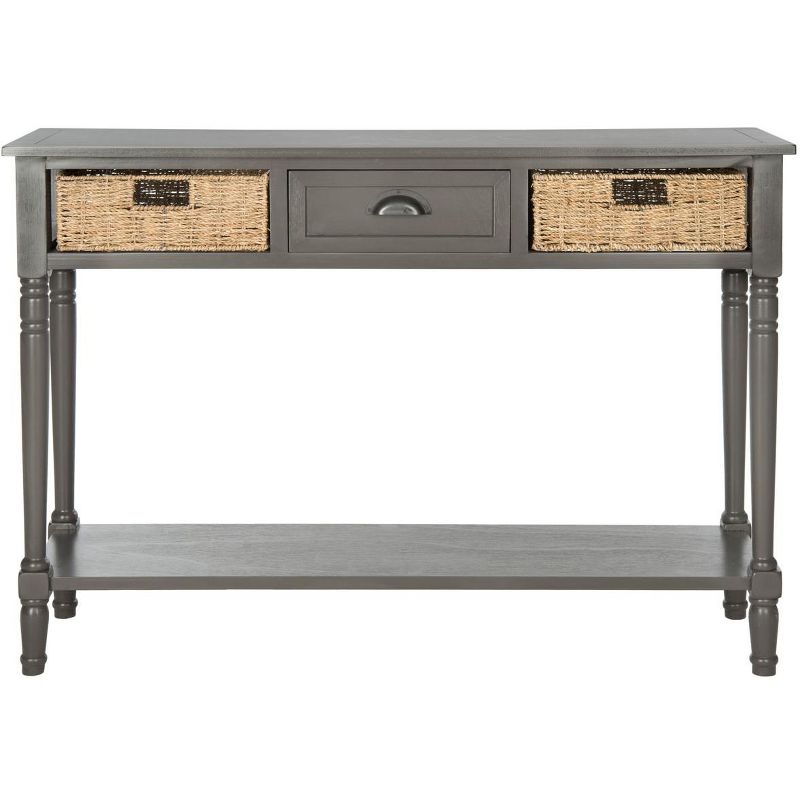 Winifred Wicker Console Table With Storage  - Safavieh, 1 of 8