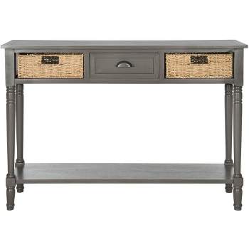 Winifred Wicker Console Table With Storage  - Safavieh