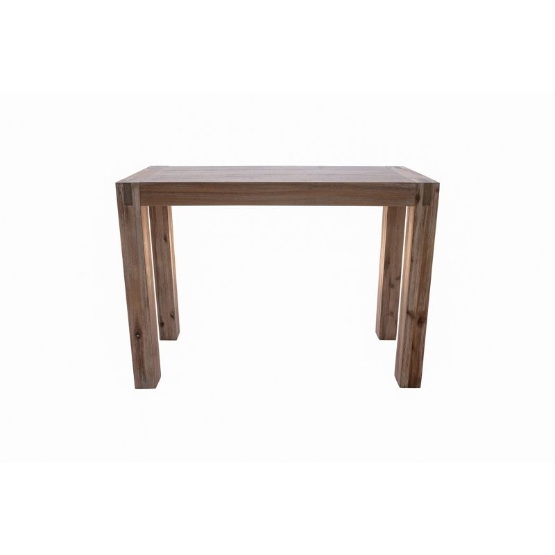 40&#34; Woodstock Acacia Wood with Metal Inset Media Console Table Brushed Driftwood - Alaterre Furniture, 6 of 12
