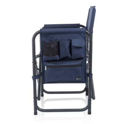 Outdoor Portable Folding Camp Sports Chair in Navy Blue