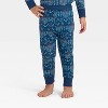 Toddler Hanukkah Ribbed Long Sleeve Shirt and Pants Holiday Matching Family Pajama Set - Wondershop™ Blue - 4 of 4