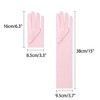 INSPIRE CHIC Women's Satin Opera Length Gloves with Pleats - 2 of 4