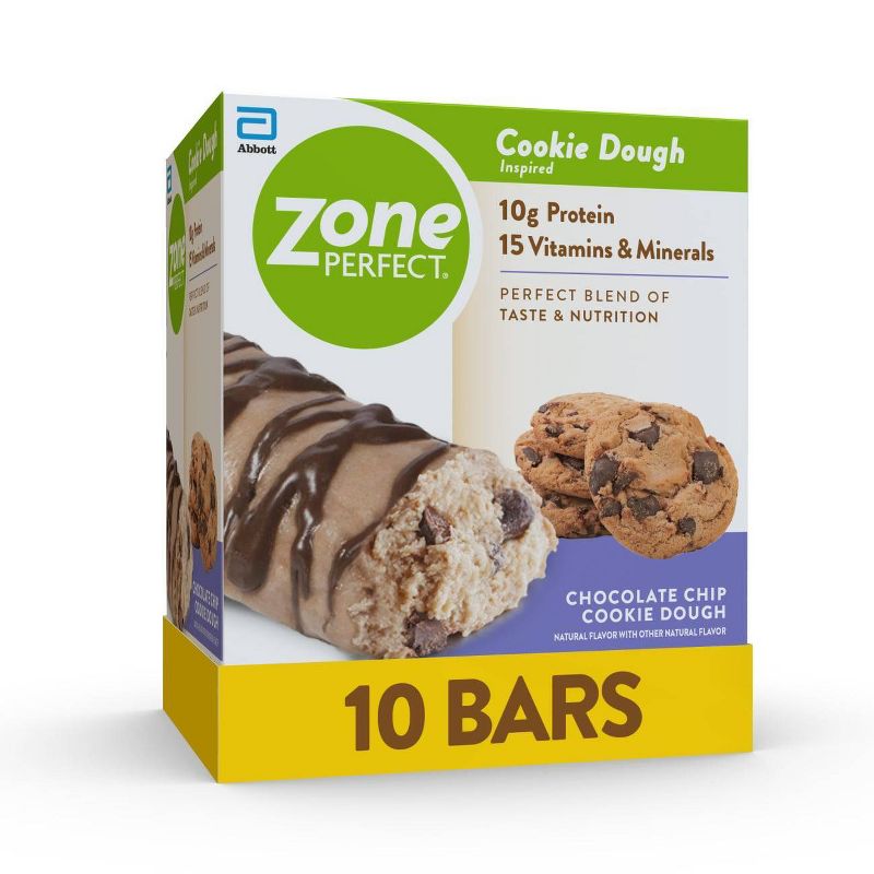 ZonePerfect Protein Bar Chocolate Chip Cookie Dough - 10 ct/15.8oz, 1 of 9