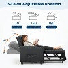 3-in-1 Convertible Sofa Bed Chair£¬Pull-Out Sleeper with Adjustable Backrest, USB Charging Port, Cup Holders & Side Pockets, for Living Room Bedroom - 4 of 4