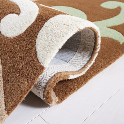 Ivory Elegance Hand-Tufted Wool-Viscose Blend Rectangular Rug