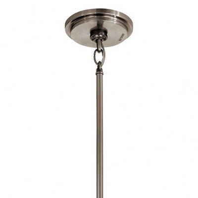 Rustic Elegance Distressed Antique Gray 6-Light Chandelier