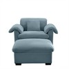 NicBex Couches for Living Room Modern  Accent Chair Couch Velvet Fabric Upholstered Single Sofa With Fluffy Pillows and Storage Function - 2 of 4