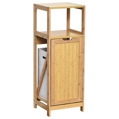 Evideco French Home Goods Tilt-Out Laundry Linen Hamper Cabinet