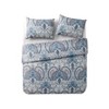 3pc Full/queen Lawrence Pinsonic Reversible Quilt Set Blue - Vcny : Target