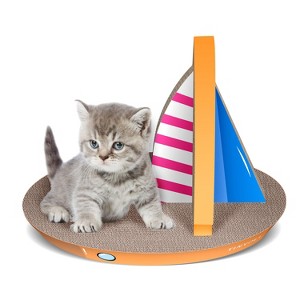 LOVMOR Cat Condo Scratcher Post Cardboard - 1 of 4